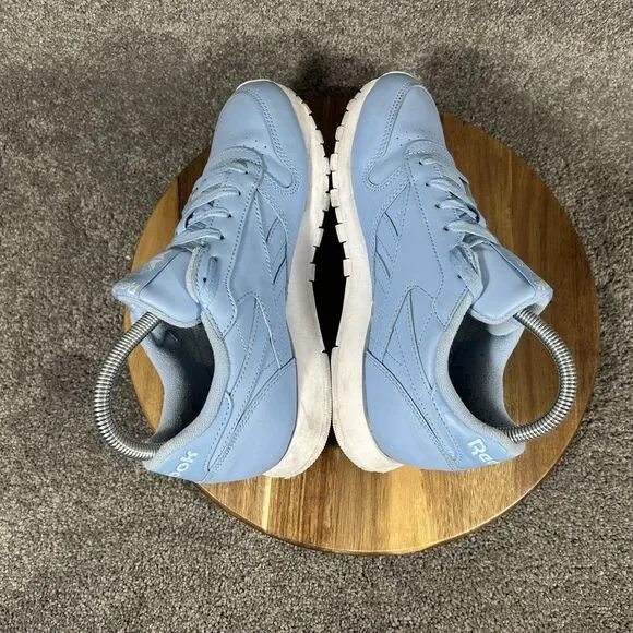 Reebok Classic EF3036  Women’s Size 7.5 Fluid Blue Leather Athletic Shoes Used - Picture 8 of 12